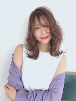 ピュアメンド 吉祥寺(Pure Mend)&nbsp;ピンクブラウン×ゆるふわウェーブセミロング