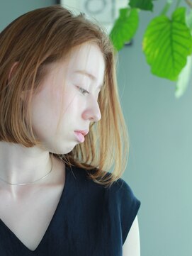 グラス(grass) ナチュラル ワンレンボブ