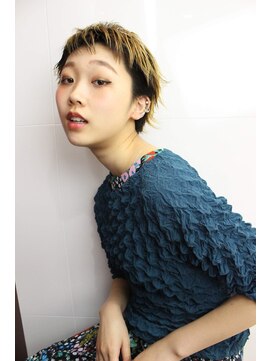 レンジシ オモテサンドウ(RENJISHI omotesando) ハイトーンカラー 毛先カラー