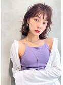 Lien☆シースルーバング×外ハネくびれレイヤーミディ 立川