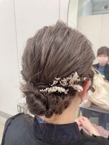 リル(re'll) 《花屋併設》ナチュラルシニヨン/シアーグレージュ@20代30代40代