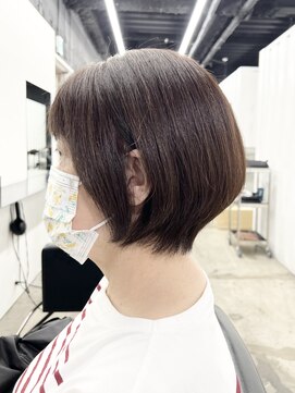 ココ 本八幡(KOKO) #ダークパープル#ナチュラルショート#ミルクブラウン#髪質改善