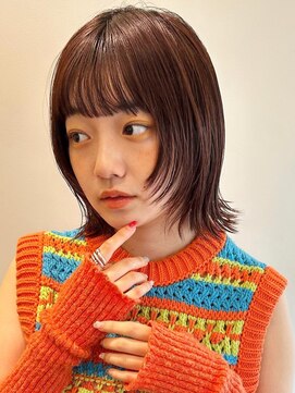 ローネス(LONESS) 普通のボブに飽きた方に！切りっぱなしボブ×顔まわりレイヤー