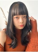 【La fith】マロンベージュ×前髪インナーカラー