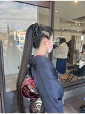 ロングヘアセット
