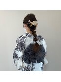 浴衣着付け+ヘアセット