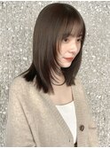ミディアムレイヤー/顔周りレイヤー/レイヤーカット/美髪
