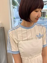 ノク 渋谷(nok)&nbsp;カシスパープル×ラウンド前髪