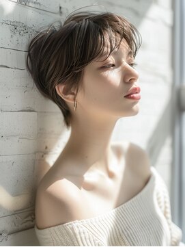 アルトリスト(Altruist Aging×HAIR&SPA) ★暗めカラーグランマッシュフェイスフレーミングデザインカラー