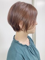 モリオフロムロンドン 原宿本店(morio from London) 【morio原宿】大人　丸みショート　ピンクブラウン