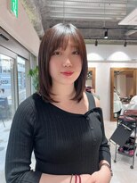 クム 横浜(qumu) 髪質改善ストレートパーマ×ミディアムレイヤー