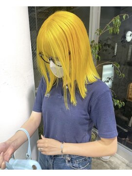 ジーナ オモテサンドウ(XENA) ケアブリーチ×ハイトーン×イエロー（表参道）