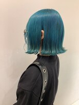 ダブルカラーブルーベージュカラーケアブリーチハイトーンカラー
