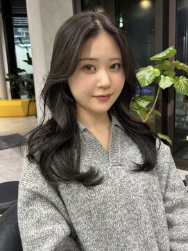 シティ(CITY) レイヤーカット グレージュカラー 韓国ヘア