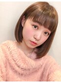 10代20代30代小顔切りっぱなしボブ内巻き新宿