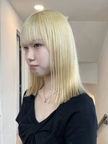 ミーム 原宿 表参道(meme)&nbsp;◎ブロンドハイトーンカラーデザインカラーアンブレラカラー金髪