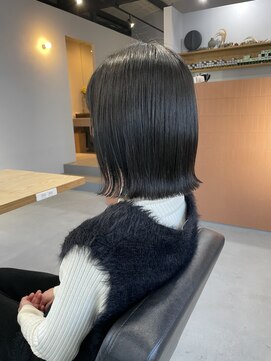 リブ(LIV) 切りっぱなしボブ/髪質改善/リンクSYSTEMトリートメントLight