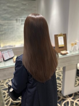 ビーハイブ 一番町店 アヴェダ(BEHIVE) 大人可愛いナチュラルブラウン　髪質改善トリートメント