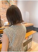 外ハネボブ/イメチェン/美髪/小顔/前髪似合わせ/透明感カラー