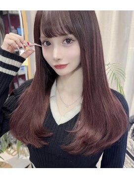 ルフレ 新宿本店1st(Reflet) ◎プルエクステボルドーカラー