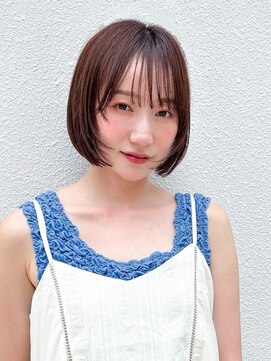 シュリット(schritt) ミニボブ＊レイヤーボブ＊透け感ベージュカラー渋谷momoko