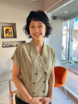 ホヌン 茅ヶ崎(Honnun) 大人かわいいショート×パーマ/茅ヶ崎