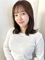 ローネス ギンザ(LONESS ginza)&nbsp;ショコラベージュくびれミディアムレイヤー秋カラー秋ヘア銀座