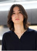 メンズミディアム　メンズボブ　毛流れスパイラル