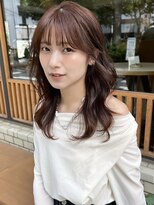 シュク 高円寺(SYUK)&nbsp;顔周りレイヤー/艶/髪質改善/ブラウン/ケア【SYUK高円寺】kanna