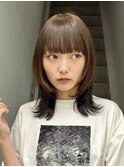 レイヤー/セミロングボブ髪質改善縮毛矯正白髪ぼかしショート