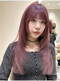 韓国ヘアーハッシュカットレイヤーカットグレージュブリーチ無し