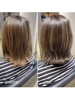 ヘアサロン ピース(hair salon PIECE)&nbsp;くびれボブ　結べるボブ　切りっぱなし