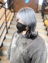 if&nbsp;シルバーアッシュ/ブラック/インナーカラー/レイヤーカット