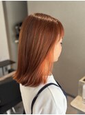 イヤリングカラー×オレンジ