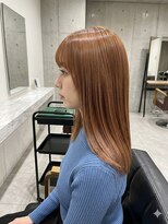 ピークス 千葉店(Peaks)&nbsp;コーラルベージュ/顔周りカット/レイヤーカット/韓国巻き/千葉