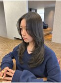 トーンダウンで透明感カラーアッシュグレー