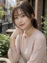 ニーケ 池袋 池袋西口(nike)&nbsp;髪質改善＊ハホニコ＊40代小顔前髪(池袋/池袋西口/池袋髪質改善)