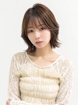 オーロ 塚口店(ORO) 小顔くびれレイヤーボブ×透明感ミルクブラウン