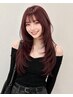 【夏限定】★毛先カット+潤いカラー+前処理トリートメント(白髪染可)¥3900
