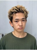 メンズハイトーン/メンズブリーチ/スパイキーショート/メンズ