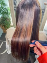 ドワーフ(DWARF) ハイライトカラーへの縮毛矯正[ 縮毛矯正 栄 錦 泉 東桜 新栄