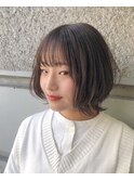 まろやか透け感○ナチュラルグレージュ