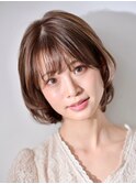 小顔に見える◎大人可愛いボブ