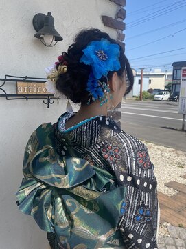 アーティコ ヘアー(artico hair) 成人式☆振袖ヘアセット