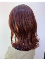 ヘアーメイクアンドネイル ヴォーグ(Hair Make＆Nail VOGUE) 赤系カラー×ローレイヤ