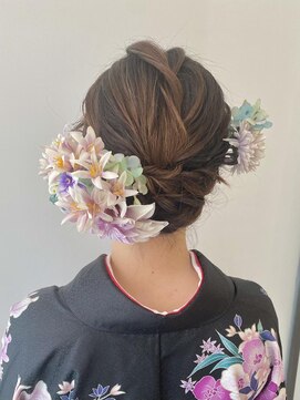 ネオリーブ チロル 横浜西口店(Neolive CiroL.) 卒業式ヘア 卒業式着付け まとめアレンジ
