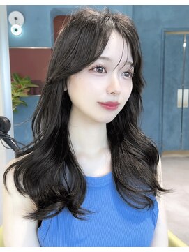 ユー(juu.) new open☆【juu.】navy greige×韓国くびれロング