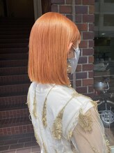 エンス(en:s) orange color/新潟/ブリーチ/バイカルテ/ハイトーン