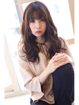 ナトゥーラ 本山店(Natura) モテ愛されゆるふわニュアンスロングブリーチなしカラー前髪あり