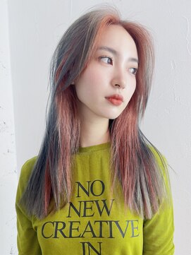 アルバム 池袋(ALBUM) デザインカラー_グレージュカラーボブウルフ_29185